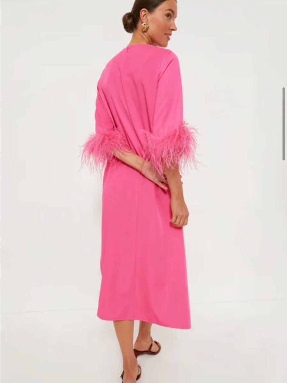 Tuckernuck Hot Pink Feather Jamie Dress - Picture 2 of 4